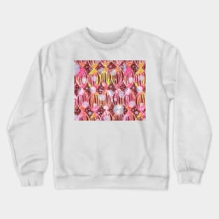 Tribal Print Red Crewneck Sweatshirt